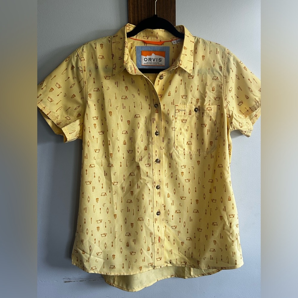 Orvis Men’s outdoor shirt graphic shirt‎ lightweight camping park